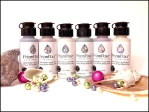 PrizmPour "Iridescent Silks 6PC Set: French Silk, Mother Of Pearl, Minty Tea, Morning Light, Misty Veil, Fire and Ice.