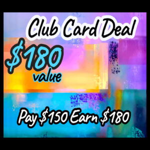 .$180 Club Card | Spend $150 |  EARN $180 Value | 20% Bonus