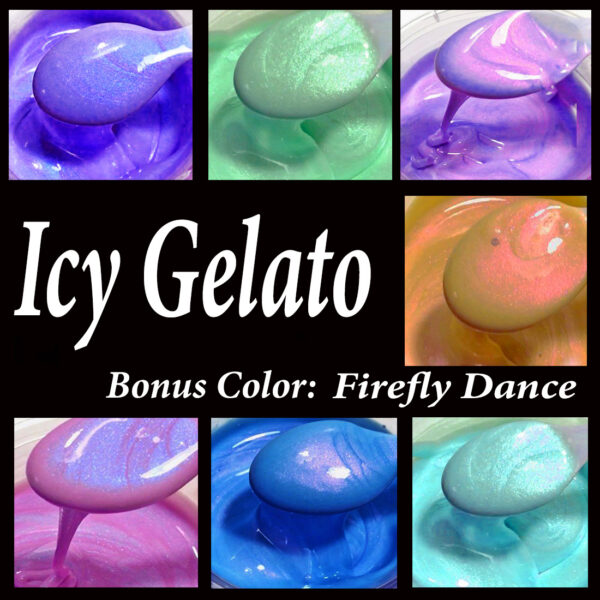 ..NEW Icy Gelato Primary Elements 30ml Jars, 6pc. set | Bonus Color Firefly Dance