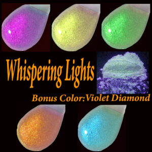 .. New Whispering Lights BLING IT 30ml Jars, 6pc. set | Bonus Color Violet Diamond