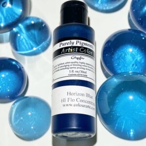 . Horizon Blue "Vibranz" 4 oz | Hi-Flo Color Concentrate | Fluid art| air brush, tinting, permanent washable colors.